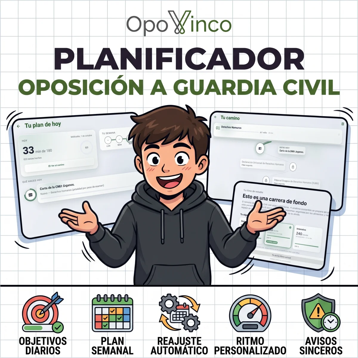 Planificador inteligente de estudio en OpoVinco